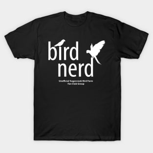 Bird Nerd - white type T-Shirt